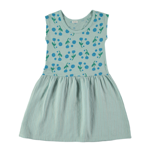 picnik tulips tank dress blue