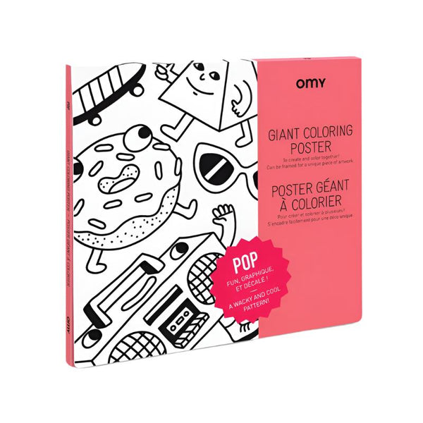omy coloring poster pop - kodomo - children's clothing in boston, omy design & play - bobo choses, atsuyo et akiko, belle enfant, mamma couture, moi, my little cozmo, nico nico