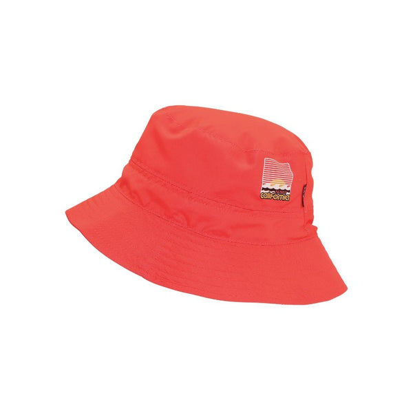 molo savon sun hat neon coral, kid's bucket hats