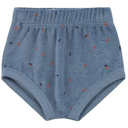 tinycottons sticks baby bloomer grey blue, baby's pima cotton bottoms