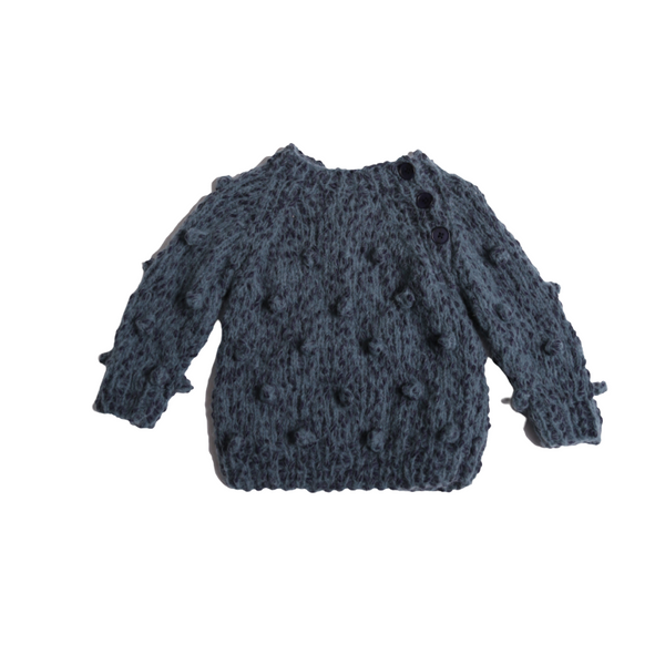 tia cibani hand knit bobble baby pullover levi mix