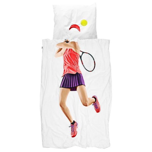 snurk tennis duvet cover set, kid's bedding