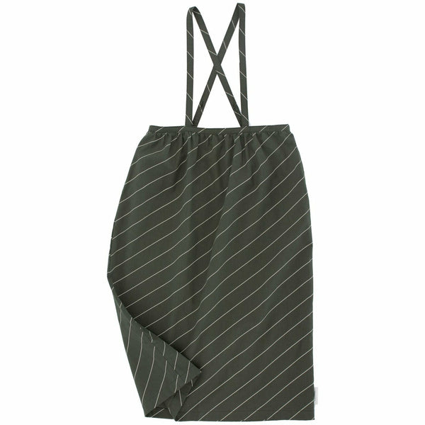 tinycottons diagonal stripes woven braces long skirt - kodomo