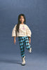maison mangostan harlequin legging grey/blue