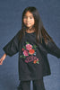 maison mangostan roses t-shirt black