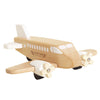 Wooden airplane toy with propellers 