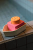 oli & carol upcycled boat orange