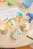 rice melamine kids cups gift box fun fair mint prints 