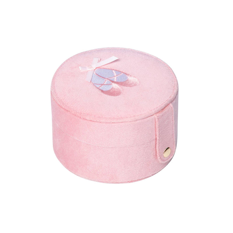 Pink jewelry box with ballet slipper design