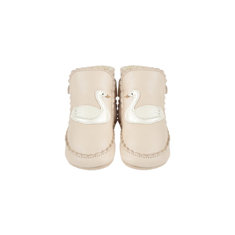 donsje niv swan booties metallic nubuck