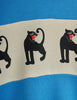 mini rodini panther panel sweatshirt blue