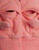 mini rodini penguin emb microfleece overlapping mittens pink