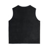 mini rodini penguin emb microfleece vest black