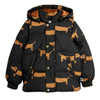 mini rodini dog aop puffer coat black
