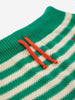 bobo choses stripes knitted baby culotte green