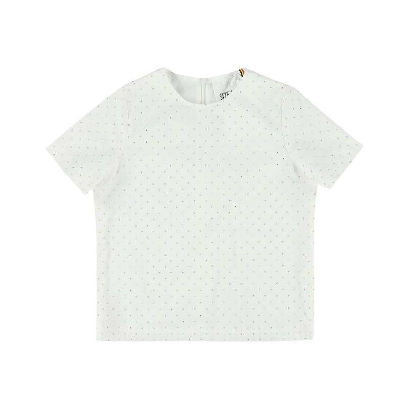 caroline bosmans swarovski shirt white