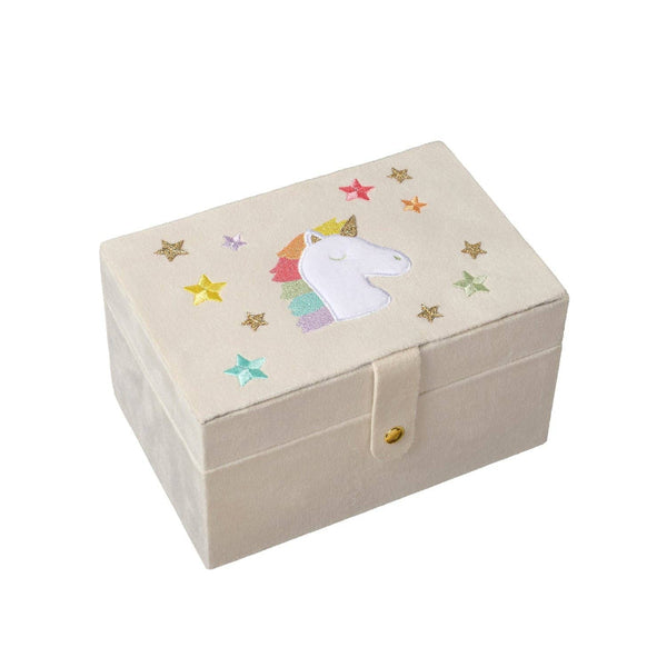 rainbow unicorn large jewelry box