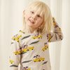 mini rodini racing rabbits aop set grey