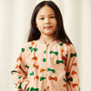 mini rodini bows aop velour baseball cardigan pink