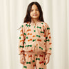 mini rodini bows aop velour trousers pink