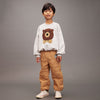 mini rodini bear chenille sweatshirt grey