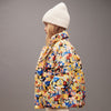 mini rodini flowers aop puffer coat multi