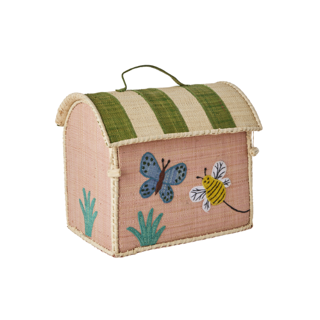 butterfly raffia kids bag