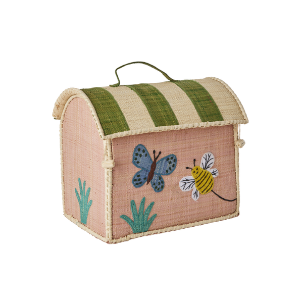 butterfly raffia kids bag
