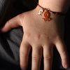 titlee octopus charm bracelet red/pink