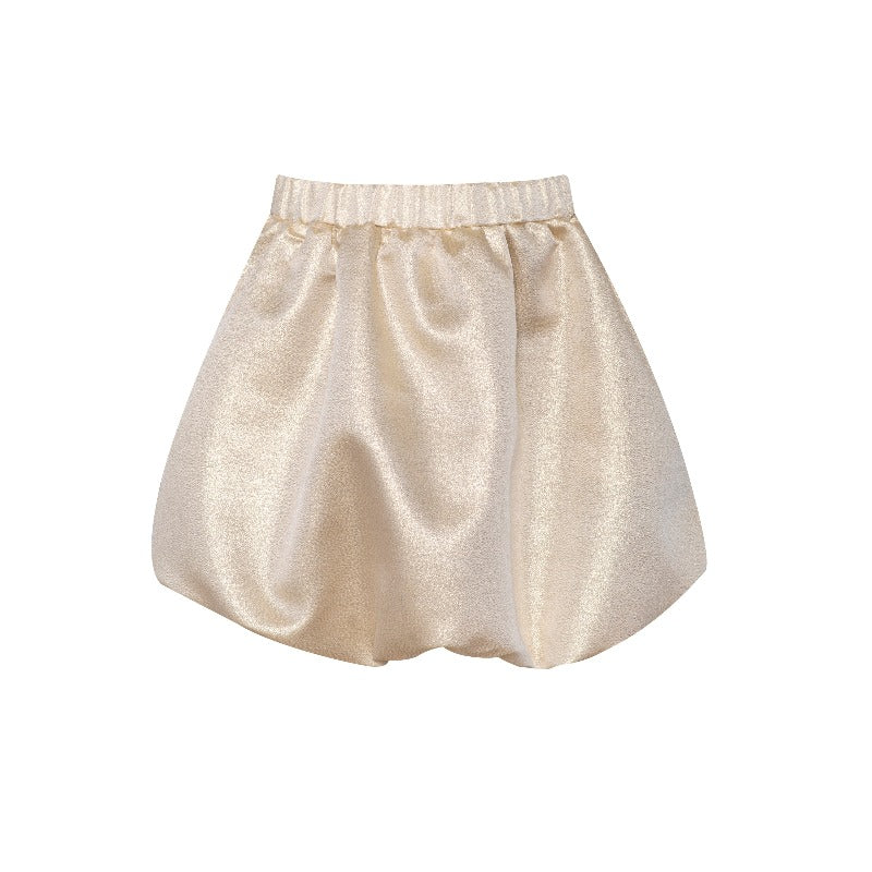 paade mode petit royal holiday skirt gold