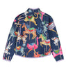 maison mangostan carnival fleece jacket navy