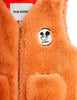 mini rodini ritzratz patch faux fur vest