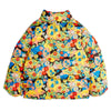 mini rodini flowers aop puffer coat multi