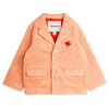 mini rodini clover emb corduroy blazer pink