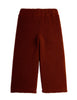 mini rodini bear embroidered pile trousers brown