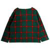 mini rodini plaid fleece top green