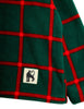 mini rodini plaid fleece top green