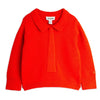 mini rodini knitted tie sweater red