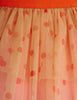 mini rodini dotted tulle skirt pink