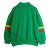 mini rodini x e.t. emb half zip sweatshirt green