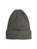 mini rodini x e.t. patch ribbed hat grey