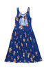 maison mangostan blossom dress blue