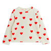 mini rodini hearts aop velour top white