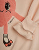 mini rodini heart chenille sweatshirt pink
