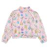 maison mangostan porcelain velour jacket pink