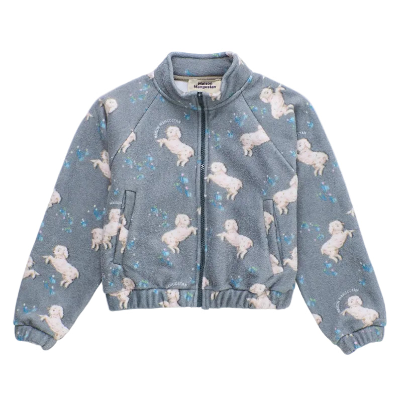 maison mangostan ovejas fleece jacket grey