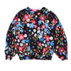maison mangostan florecitas velour sweatshirt black