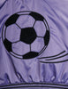 mini rodini soccerball chenille satin jacket purple