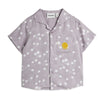 mini rodini starfall aop woven shirt purple