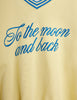 mini rodini to the moon sweatshirt yellow